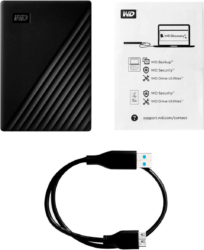 wd - my passport for mac 4tb external usb 3.0 portable hard drive - black